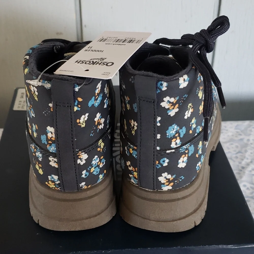 Floral Lace Boots Ziomi OshKosh Floral Print Fashion Boots Cowgirl Westwrn Boho - Picture 4 of 12